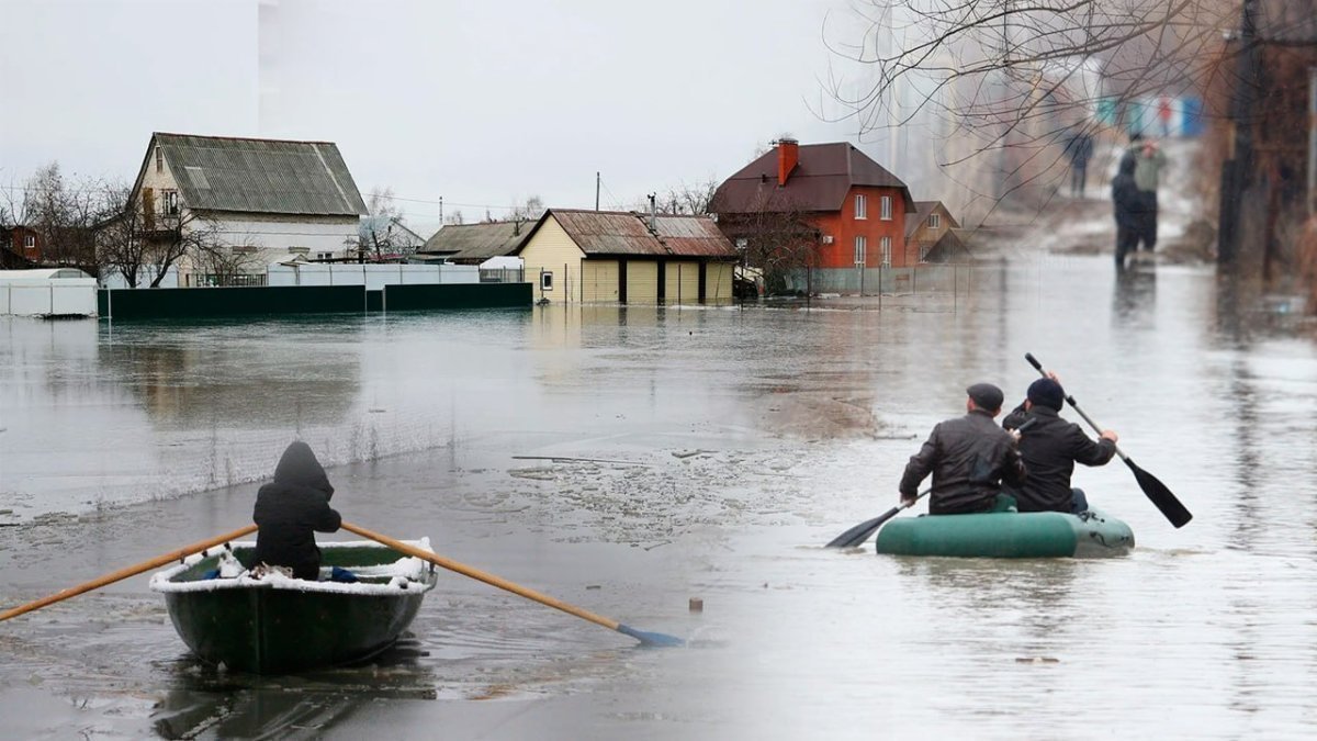 Паводки в Казахстане: уровень воды в реке Урал превысил критические отметки