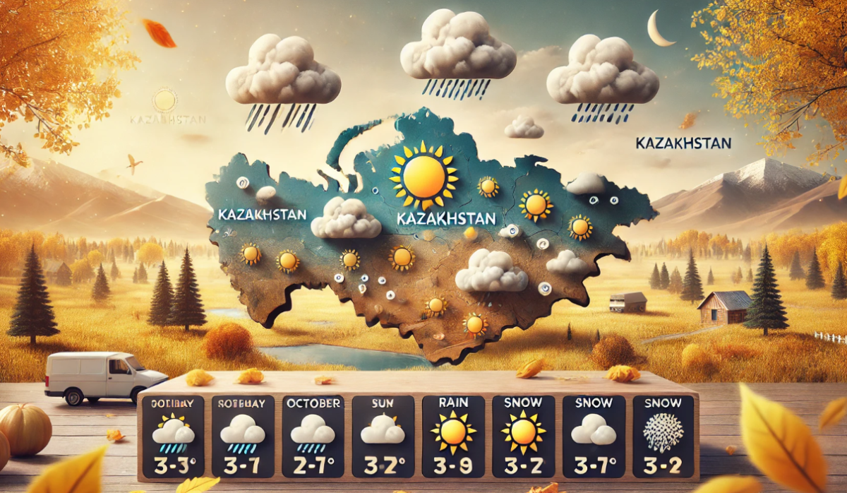 Какой будет погода в Казахстане 25 октября