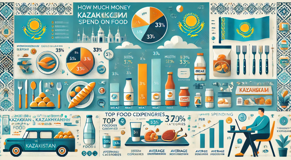 Сколько денег казахстанцы тратят на еду