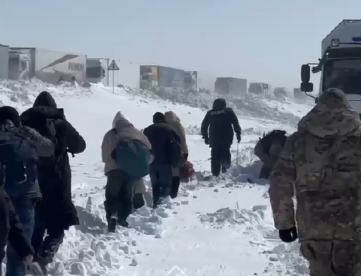 В Абайской области в снежном заносе застряли 203 машины