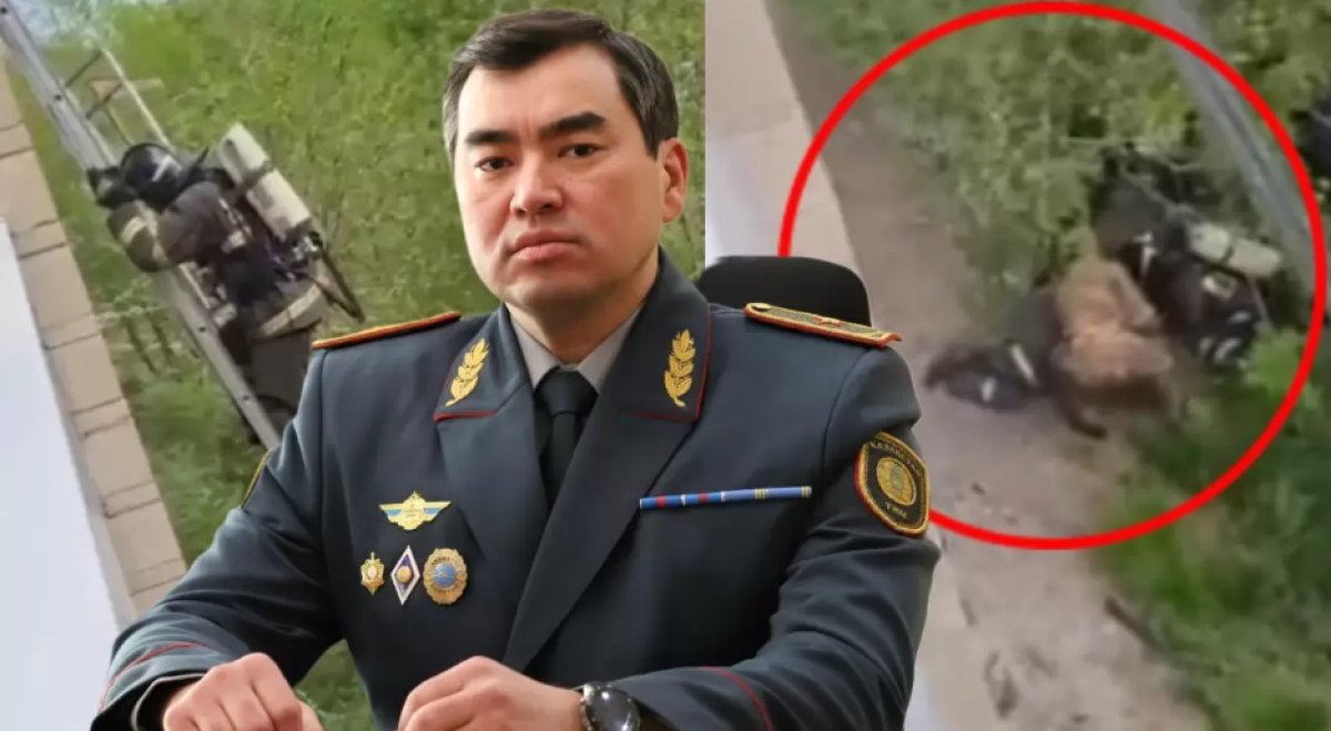 «Где техника, господин министр?»: казахстанский пожарный сорвался с лестницы на вызове