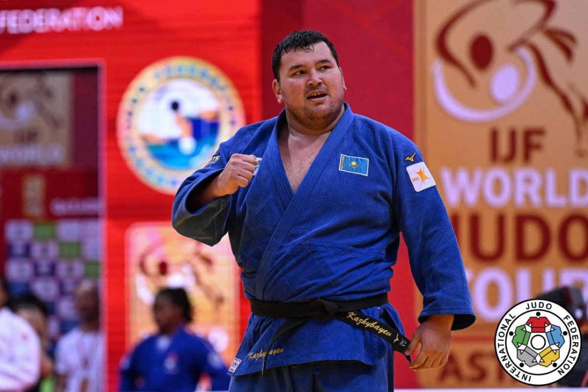 Grand Slam в Астане: казахстанский дзюдоист Ерасыл Кажыбаев завоевал серебро