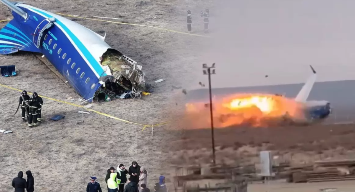 На месте крушения самолёта Azerbaijan Airlines близ Актау установлен мемориал