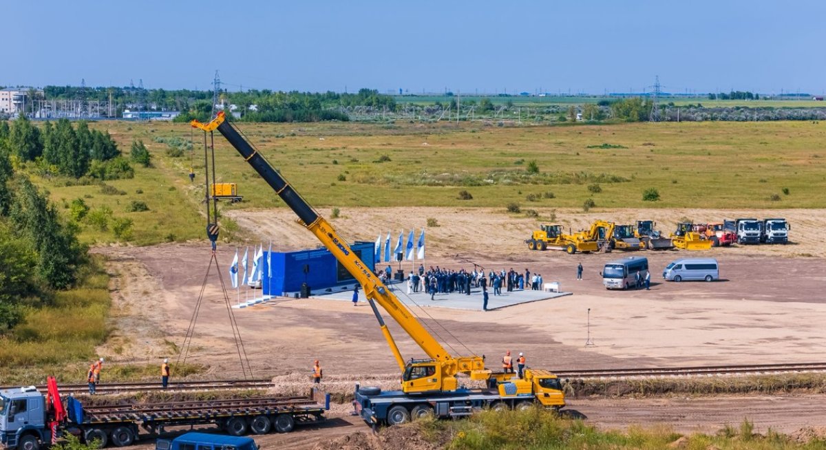 В Казахстане стартовало строительство крупнейшего внутреннего сухого порта