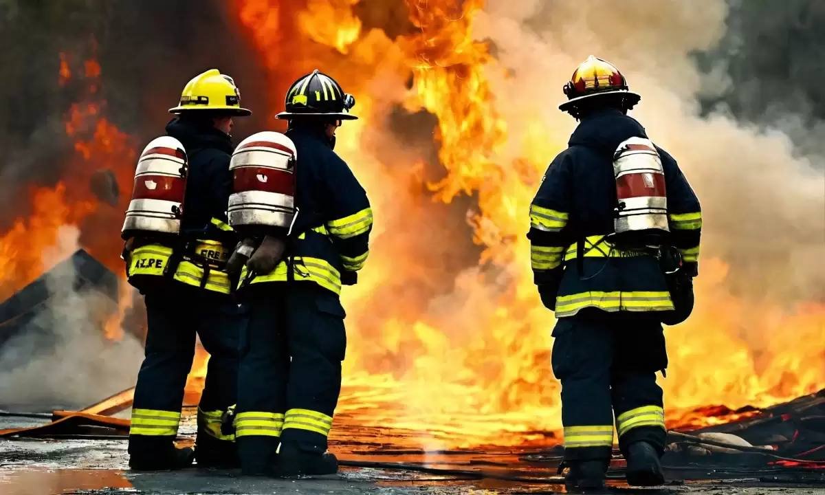 Торговый дом горел открытым пламенем в Кызылординской области