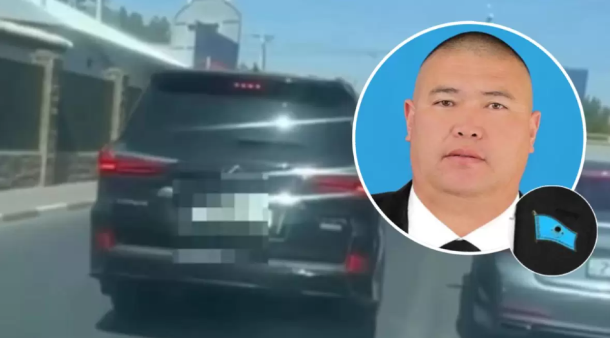Сразу шесть пунктов ПДД нарушил депутат на внедорожнике в Шымкенте