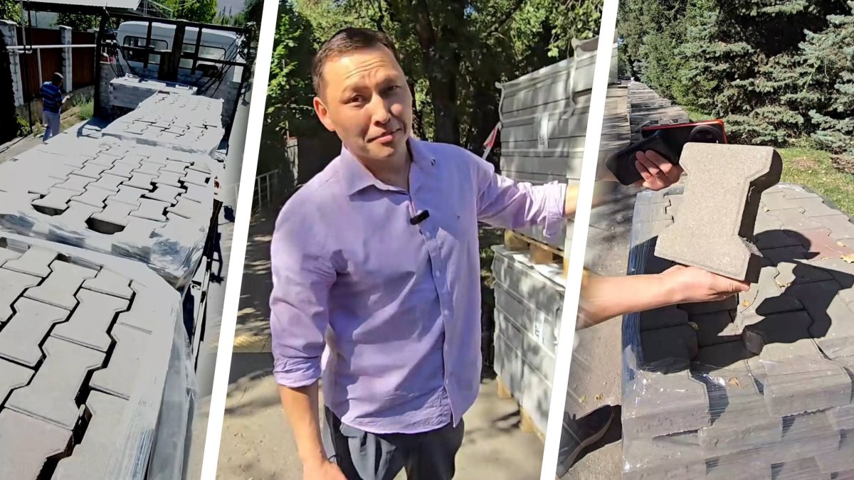 “Освоение по алматински?”: Новую брусчатку вывозят с улиц Алматы в частные дворы