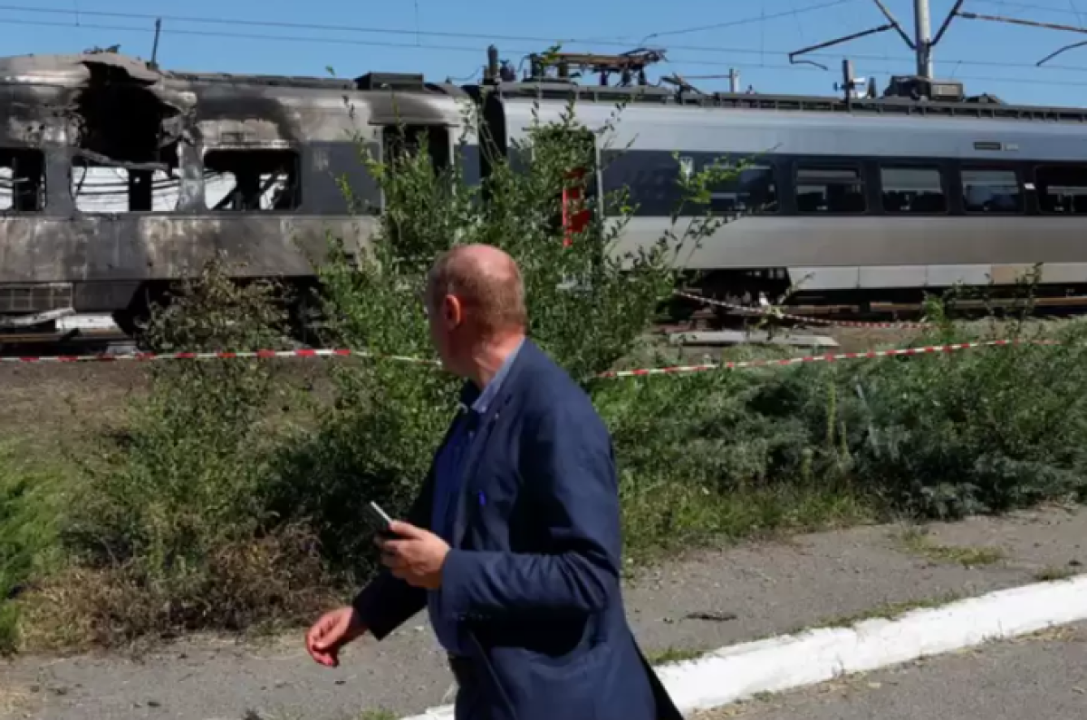 Россия вновь атаковала железную дорогу в Украине