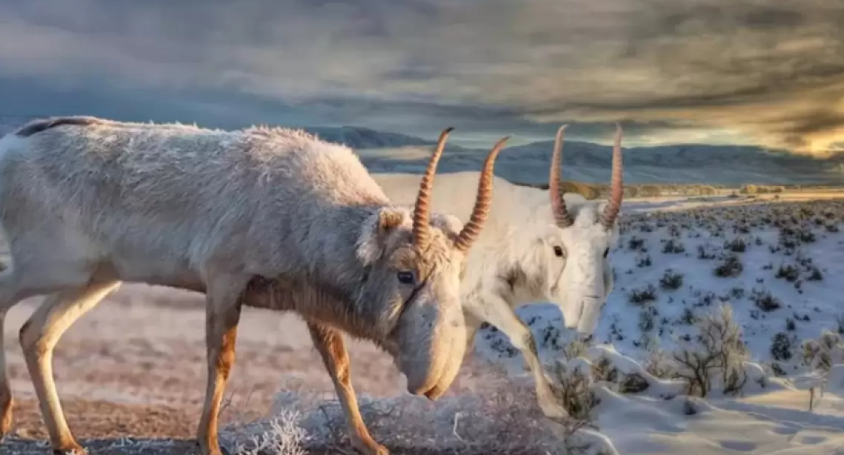 Рога сайги будут маркировать в Казахстане