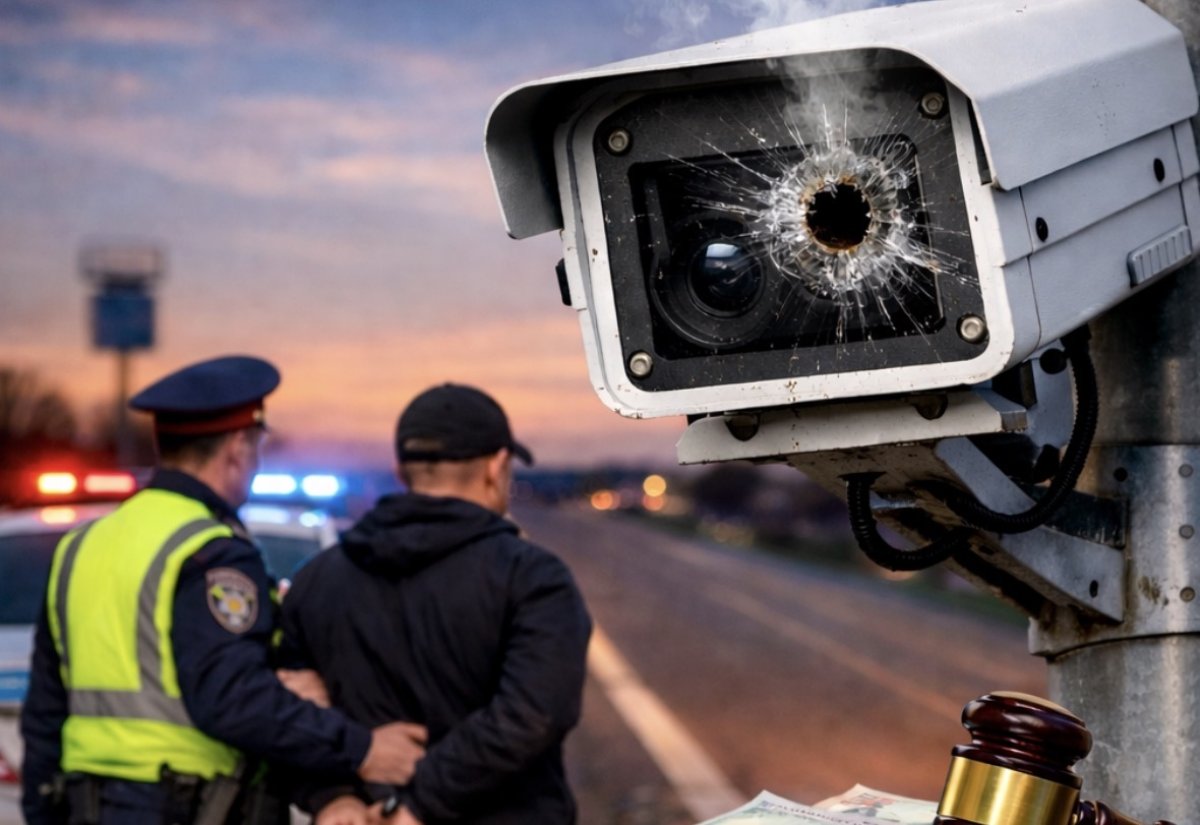 Казахстанец заплатит штраф за выстрел по камере «Сергек»