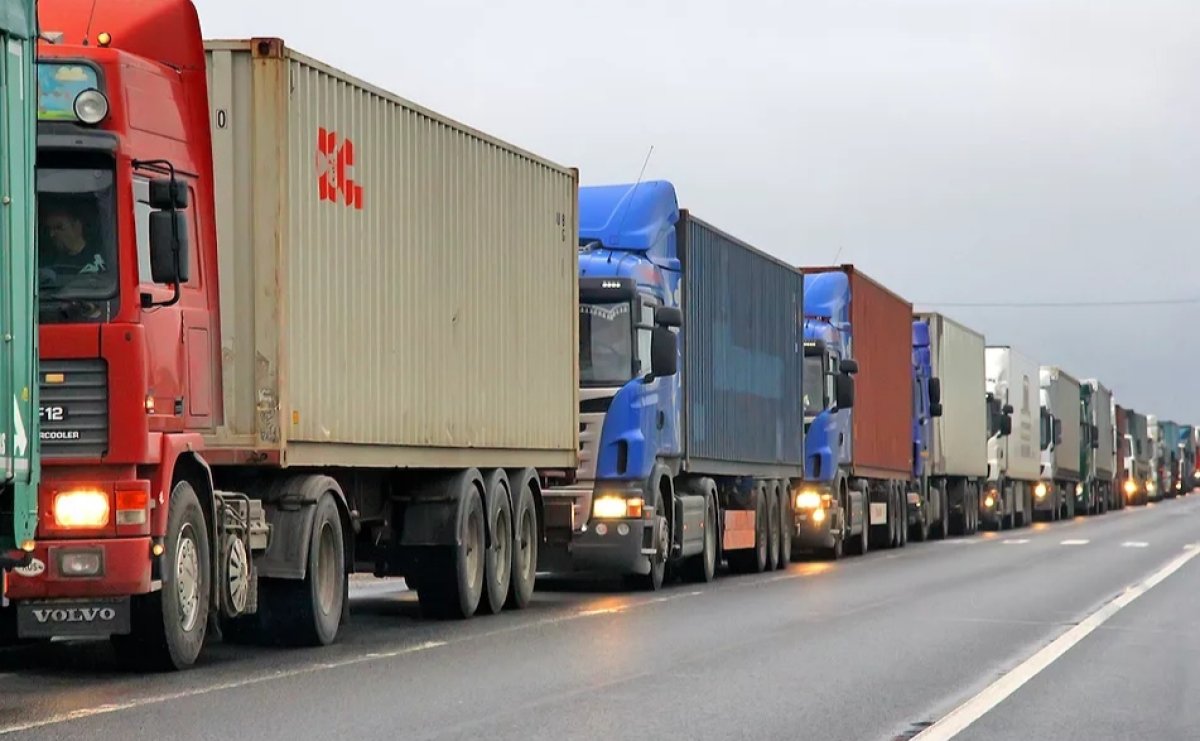 Выяснилась причина пробок на границе Казахстана и Кыргызстана