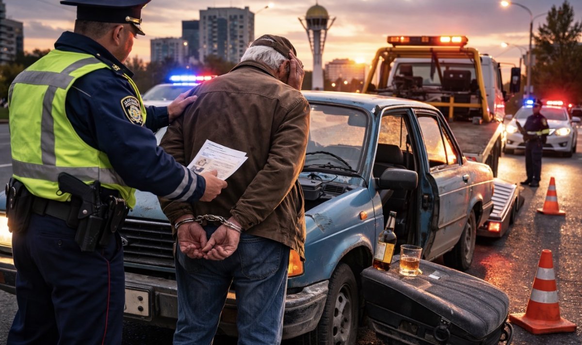 До 77 лет лишился водительских прав астанчанин