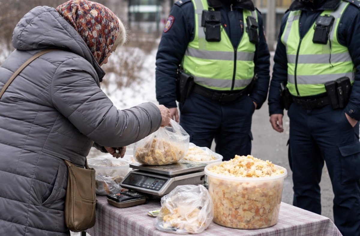 Пенсионерку оштрафовали за продажу квашеной капусты на улице в Алматы