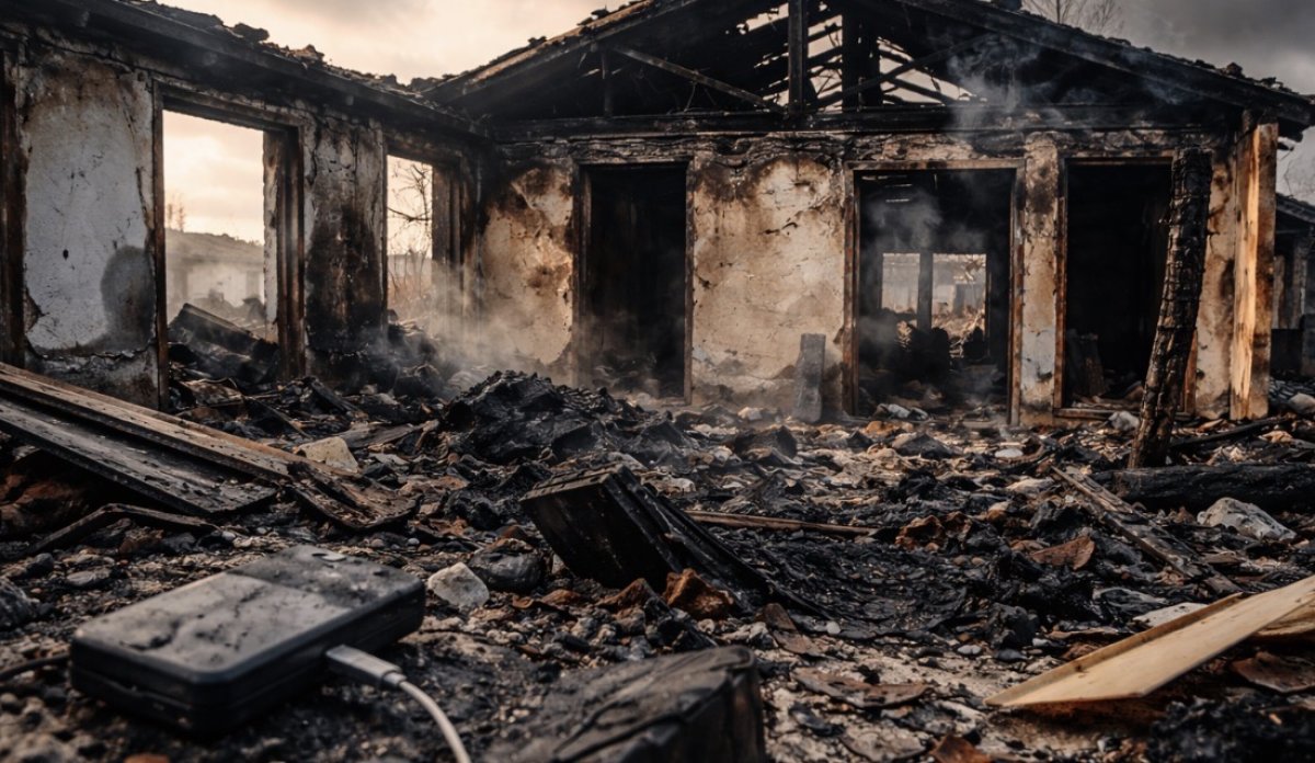 В Актобе семья лишилась дома из-за взорвавшегося пауэрбанка