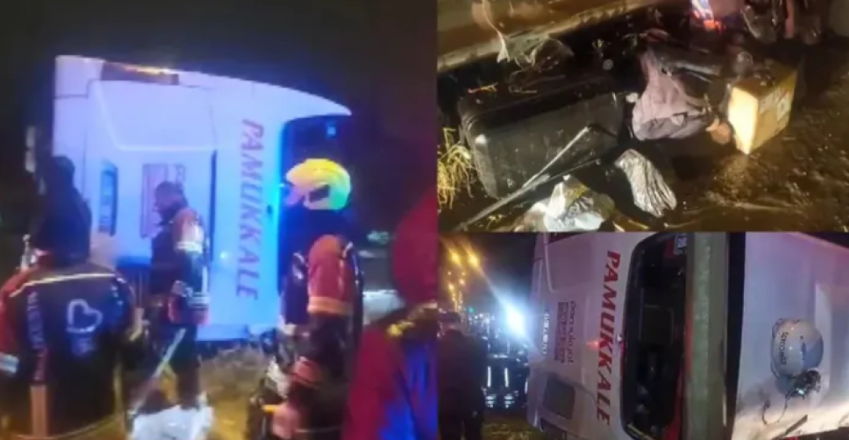 В Турции перевернулся автобус: есть жертвы