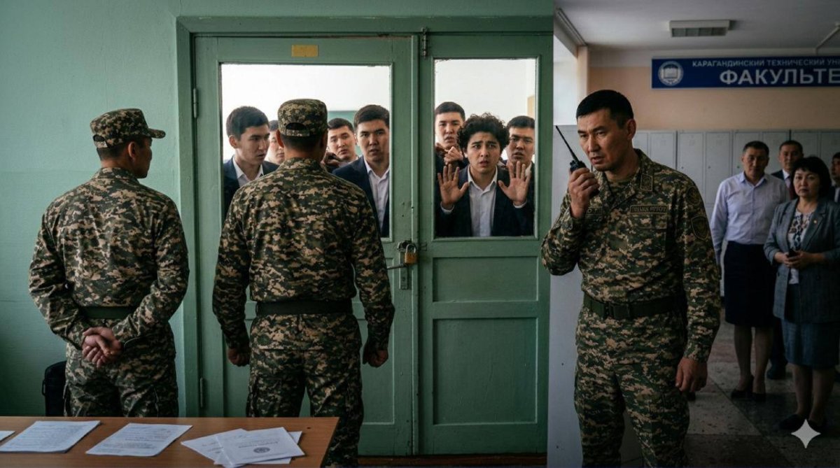 Облава после защиты дипломов? Минобороны проверит военкомат в Караганде