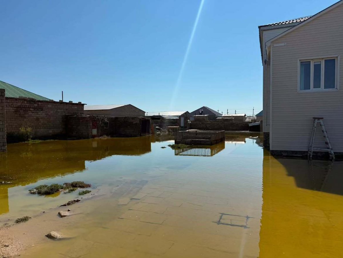 Ливень затопил целое село в Мангистауской области