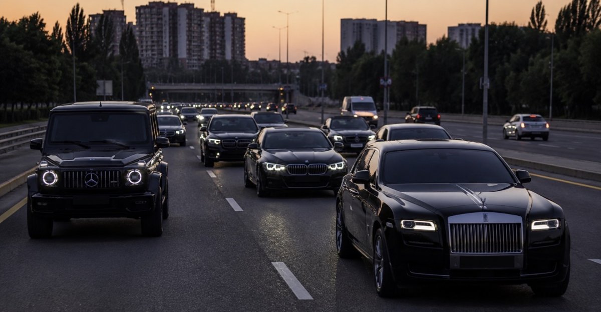 Водители элитных авто устроили кортеж в Алматы и получили штрафы