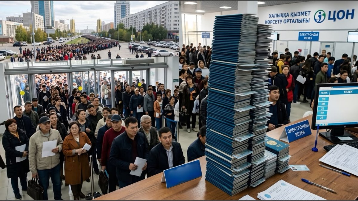Более 1,5 млн экземпляров: казахстанцы бросились в ЦОНы за документами?