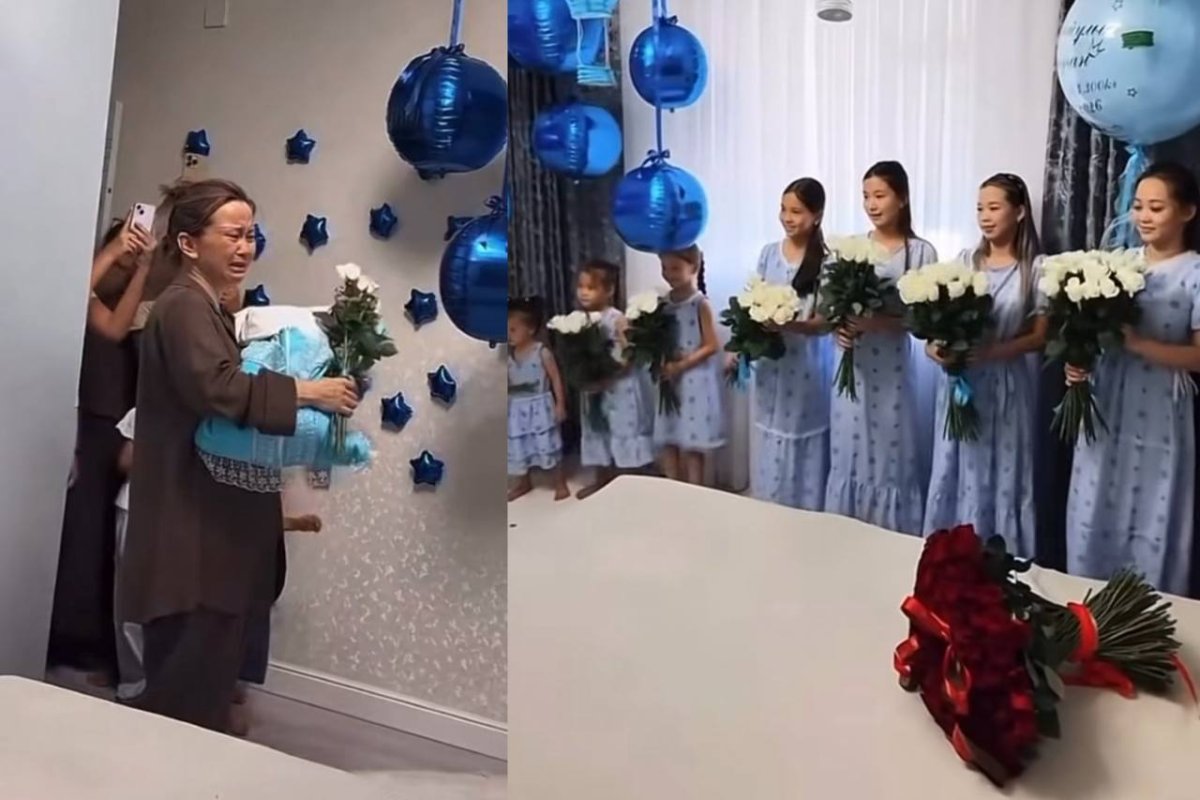 «Родила сына после 7 дочерей»: милое видео из Мангистау вызвало шквал гнева