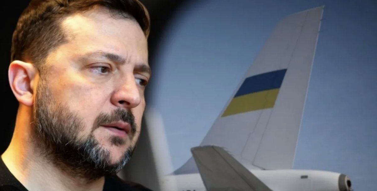 Зеленский заявил, что российские дроны дважды пытались атаковать его самолет