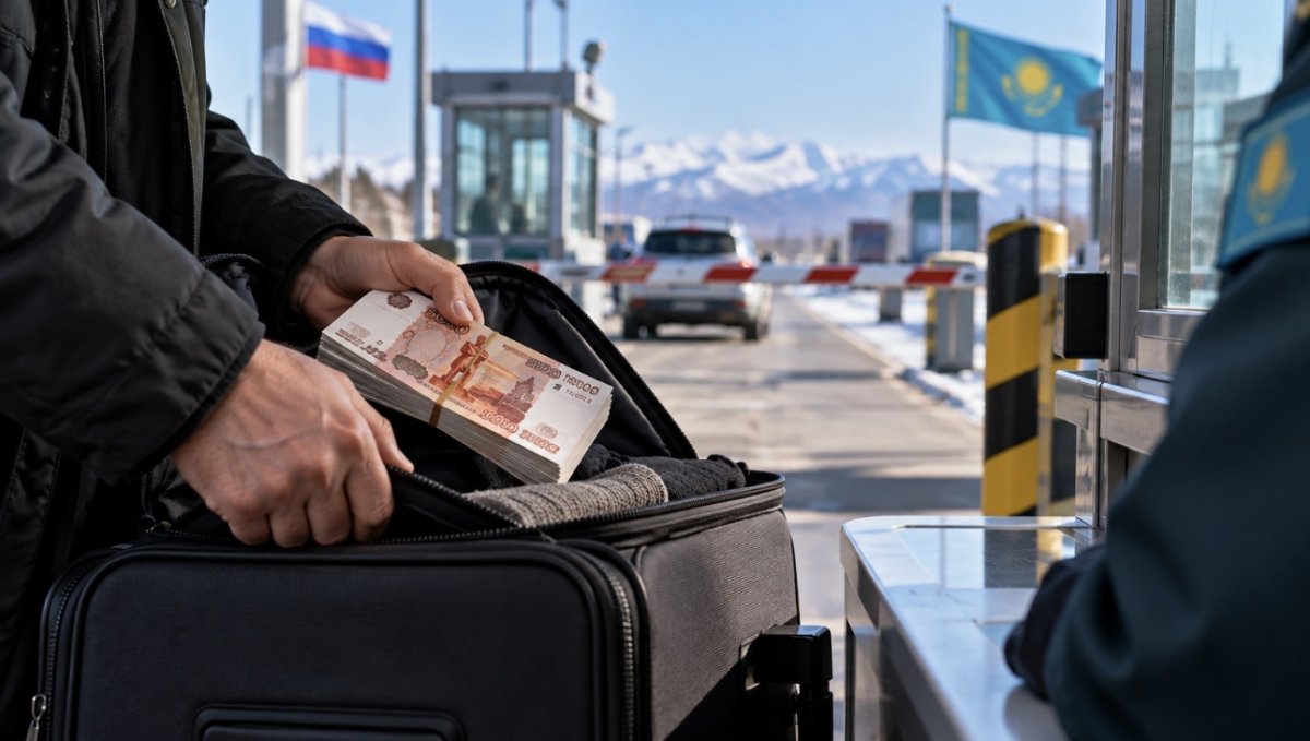 Россиянам урезали лимит на вывоз наличных в Казахстан