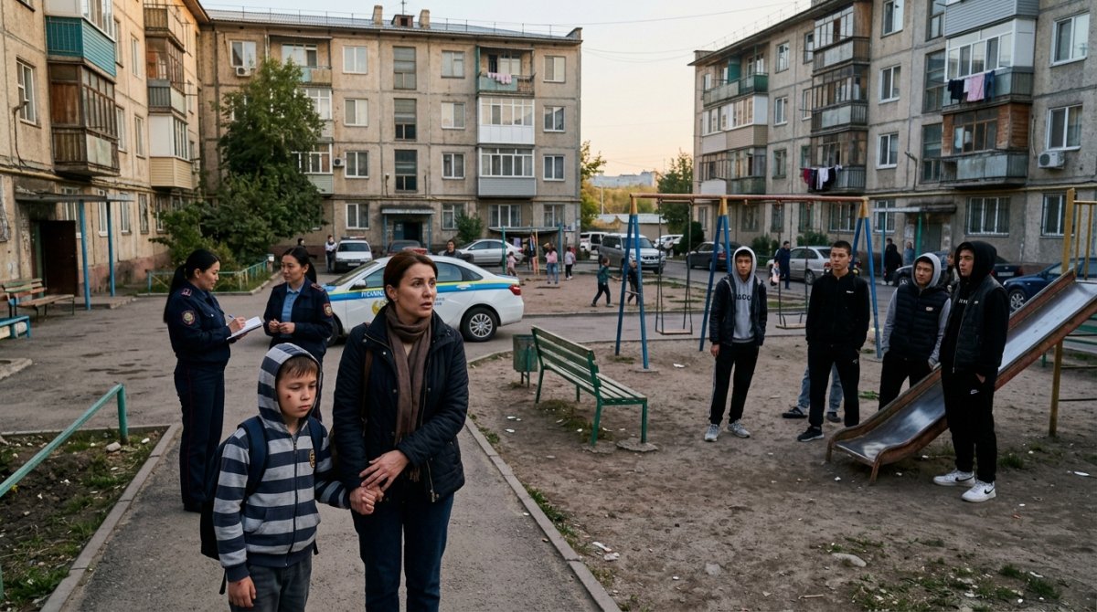 Весь двор живет в страхе: в Алматы подростки мучают младших детей