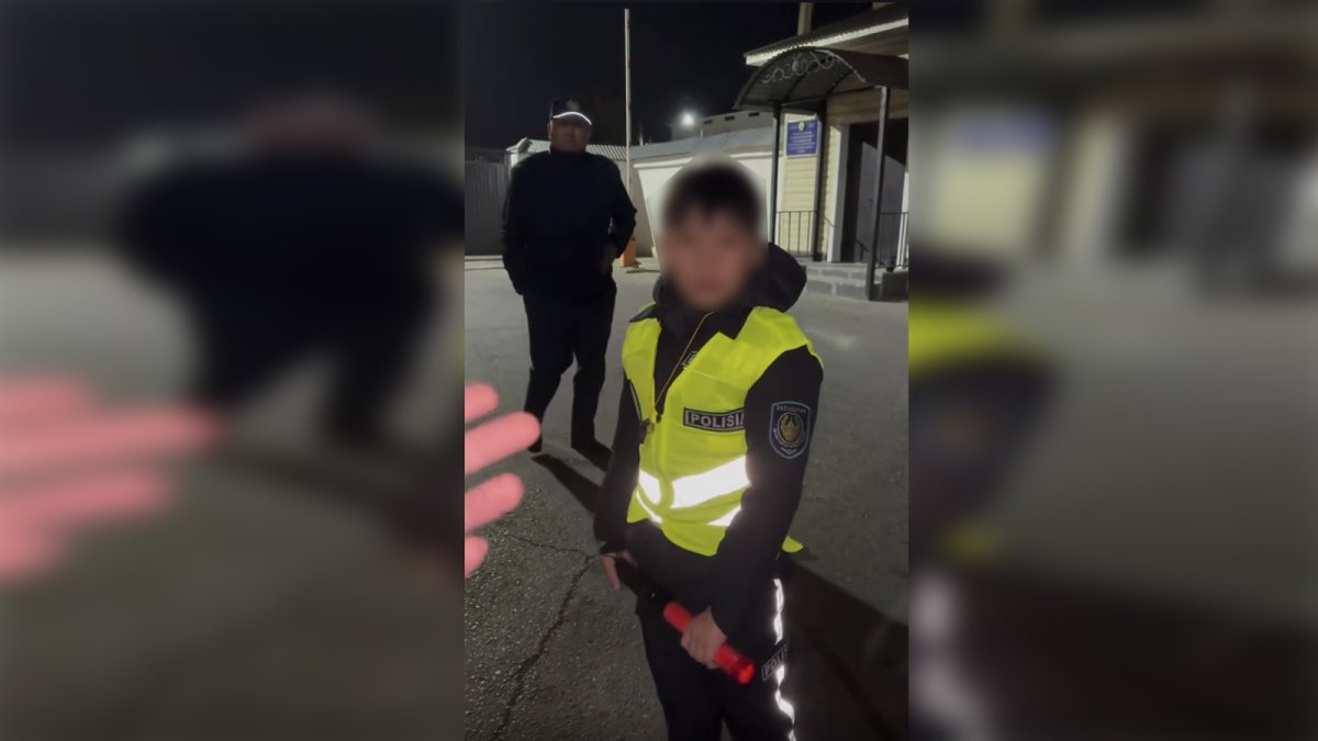 «Не ломайте мечту ребёнка»: в Туркестане спорят из-за юного «гаишника»