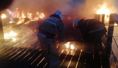 Пожар в Шымбулаке: стали известны подробности возгорания