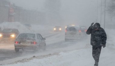 Туман и сильный ветер: в каких регионах Казахстана объявили штормовое предупреждение