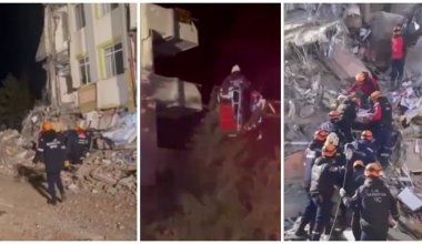 Спасатели Казахстана извлекли из-под завалов пострадавшую женщину в Турции