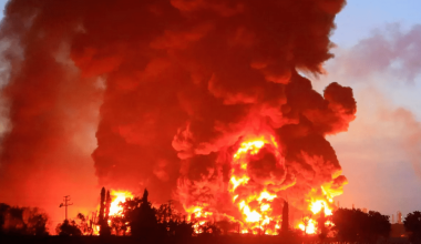 Более 10 человек погибли: на нефтехранилище в Индонезии возник сильный пожар