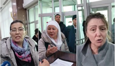 Женщины из Актау, Атырау и Карагандинской области устроили скандал в здании парламента