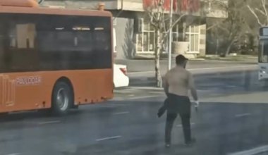 Пьяный мужчина в Павлодаре разгуливал с ножом в руках и напугал жителей