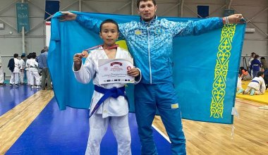 Юный казахстанец завоевал медаль на международном турнире по дзюдо в Турции