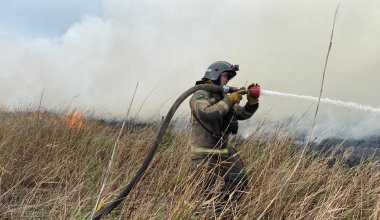 Пожар под Астаной локализован