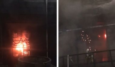 На Аксуском заводе ферросплавов возник пожар