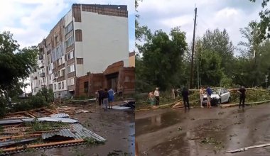 Крыша жилого дома обрушилась в Щучинске