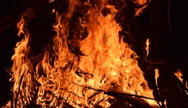 Пожар в Атырауской области: спасатели потушили 80% горящего камыша