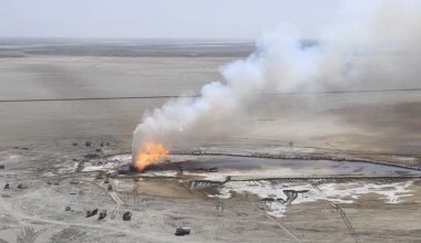 Утечка метана: пожар на месторождении в Мангистау прокомментировали в Минэкологии