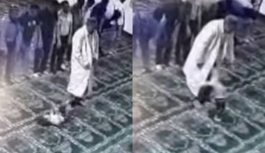 Видео шокировало Казнет: казахстанский имам избил ребенка в мечети