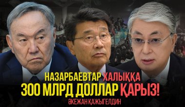 Назарбаевы должны народу 300 млрд долларов