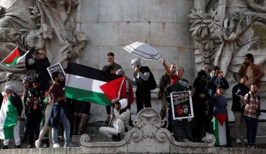 В Париже тысячи человек вышли на акцию в поддержку Палестины