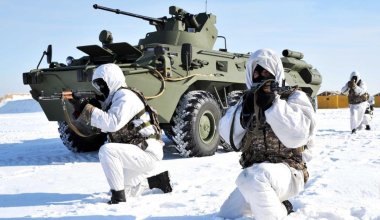 Военная техника будет передвигаться по дорогам трёх областей Казахстана