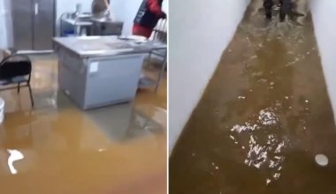 Талыми водами затопило школу в Кокшетау