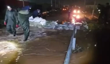 В Акмолинской области затопило малый мост