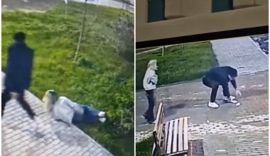 Бывший муж жестко нокаутировал женщину и попал на видео в Алматы