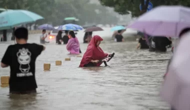 В Китае под угрозой паводка оказались более 127 млн человек
