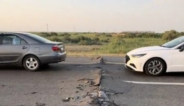 Дороги испортились из-за аномальной жары в Туркестанской области
