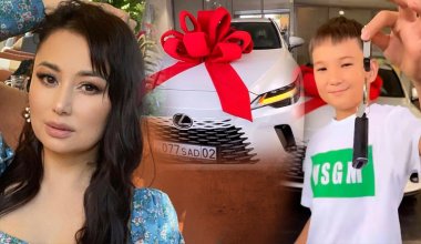 Певица Мадина Садвакасова подарила 10-летнему сыну авто за 40 млн